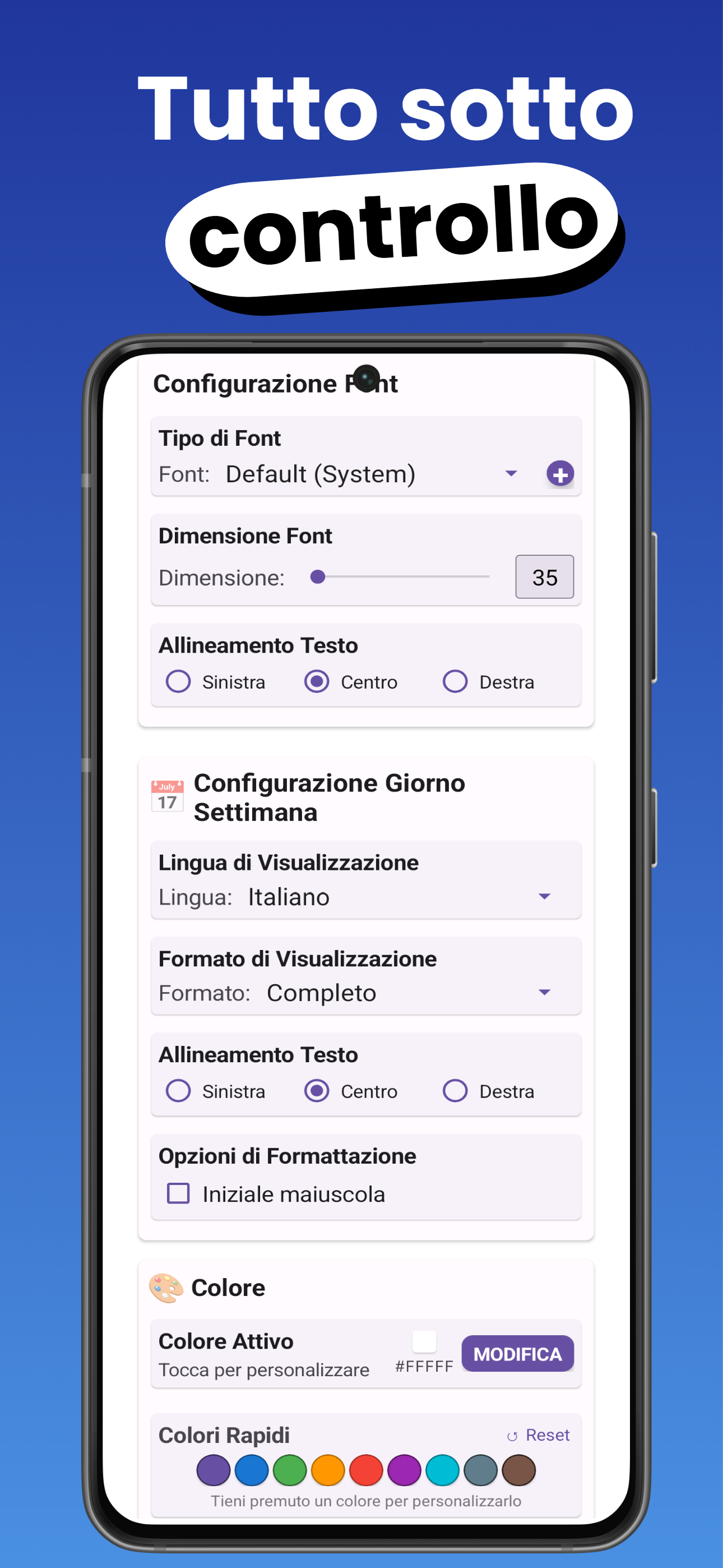 Anteprima watchface live